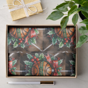 Basketball Christmas themed Tissue Paper