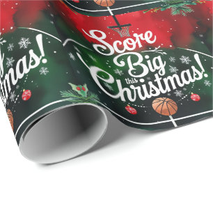Basketball Christmas themed  Wrapping Paper