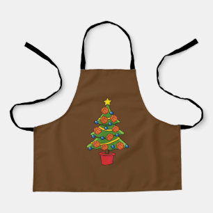 Basketball Christmas Tree Apron