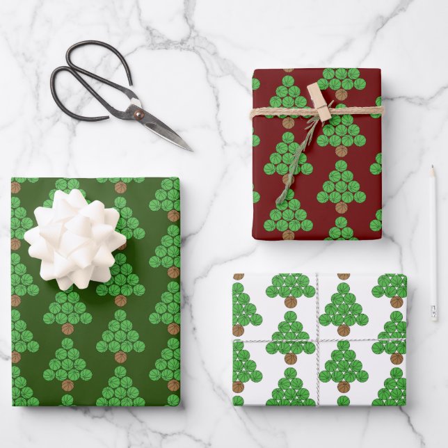 Basketball Christmas Tree  Wrapping Paper Sheet (Front)