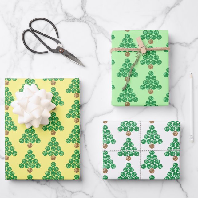 Basketball Christmas Tree  Wrapping Paper Sheet (Front)