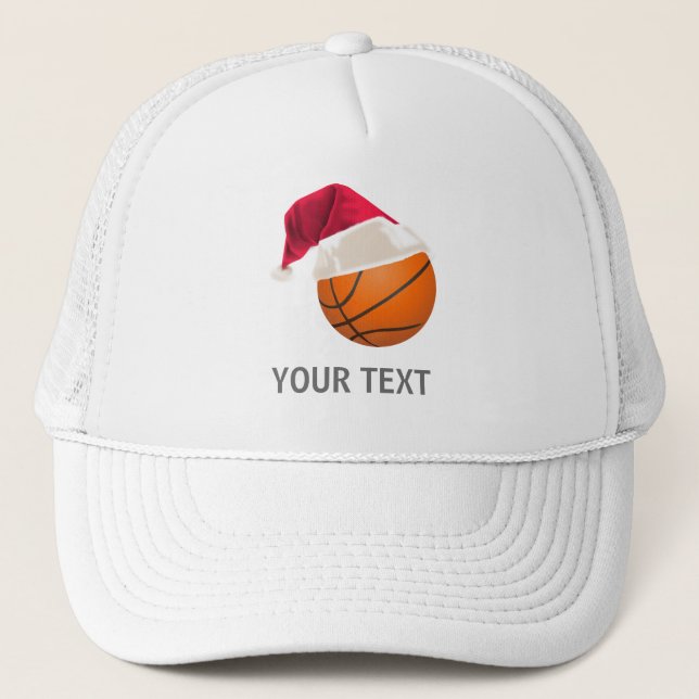 basketball christmas trucker hat (Front)