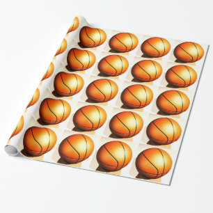 Basketball Christmas Wrapping Paper