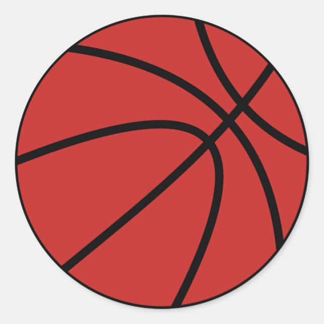 Basketball Classic Round Sticker (Front)