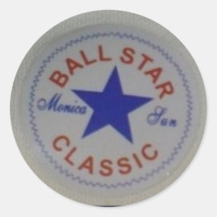 Basketball Classic Round Sticker