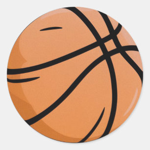 Basketball  classic round sticker
