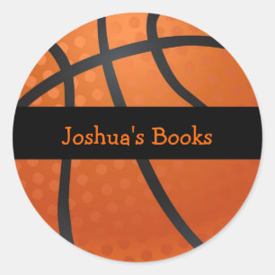 Basketball Classic Round Sticker
