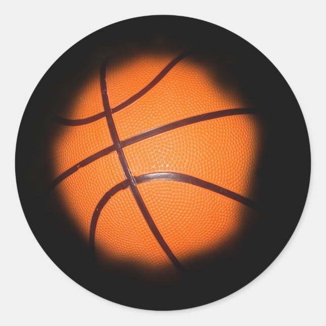 Basketball Classic Round Sticker (Front)