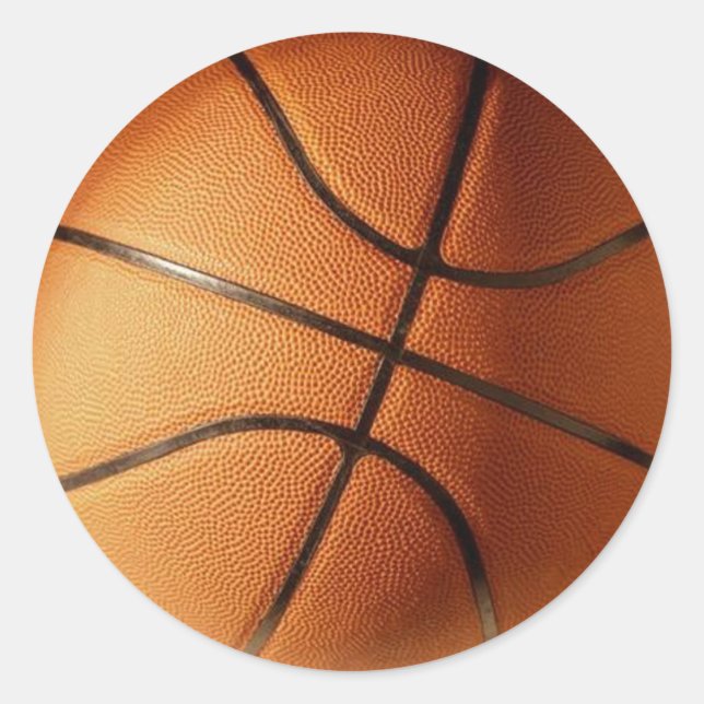 Basketball Classic Round Sticker (Front)