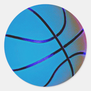 Basketball Classic Round Sticker