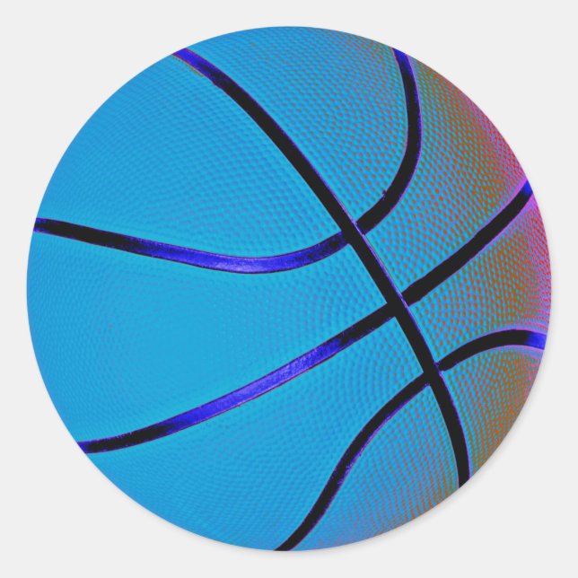 Basketball Classic Round Sticker (Front)