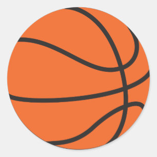 Basketball Classic Round Sticker