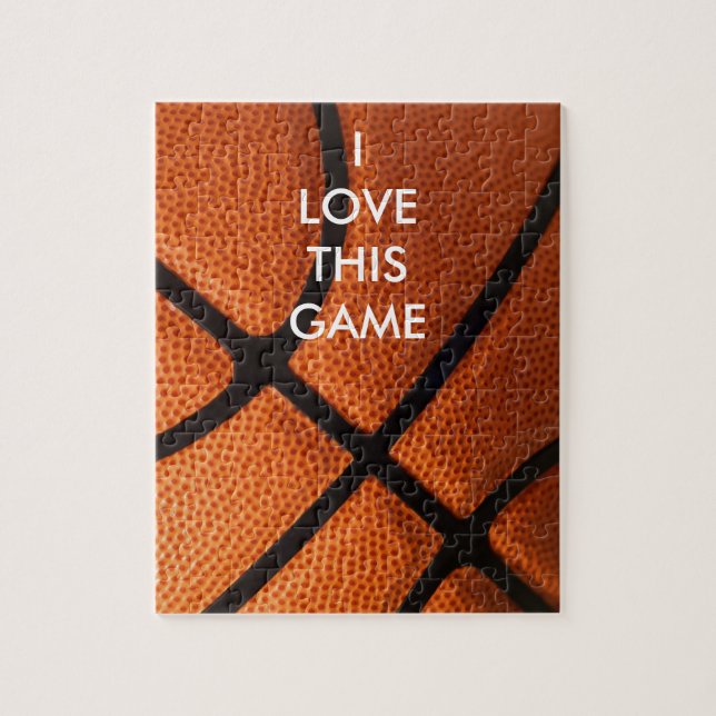 Basketball Close-up - Popular Sports Art Jigsaw Puzzle (Vertical)