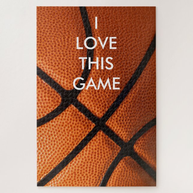 Basketball Close-up - Popular Sports Art Jigsaw Puzzle (Vertical)