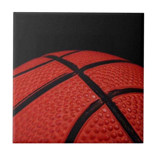 Basketball Close-up Sports Team Ceramic Tile (Front)