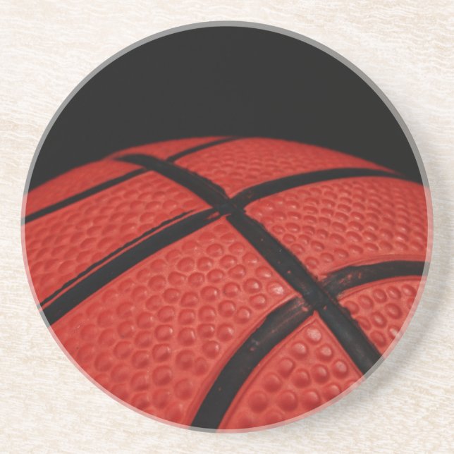 Basketball Close-up Sports Team Coaster (Front)