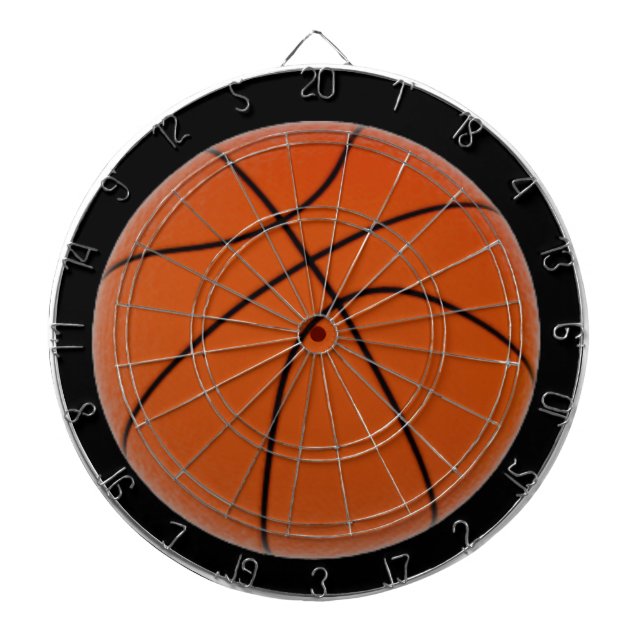 Basketball Close-up Sports Team Dartboard (Front)