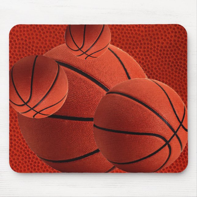 Basketball Close-Up Texture Skin Mousepad (Front)