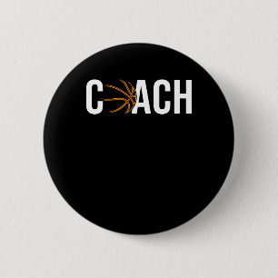 Basketball Coach 2 6 Cm Round Badge