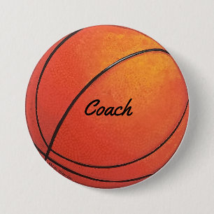 Basketball Coach 7.5 Cm Round Badge