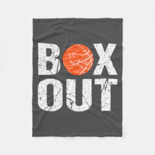 Basketball Coach Box Out Saying Novelty Gift _1  Fleece Blanket