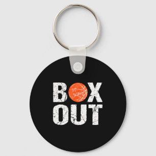 Basketball Coach Box Out Saying Novelty Gift T Shi Key Ring