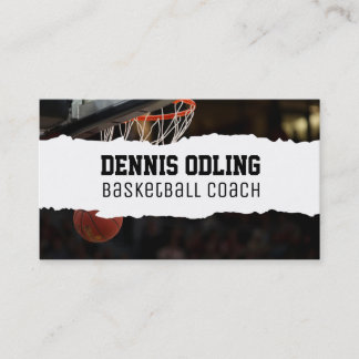 Basketball Coach Business Card