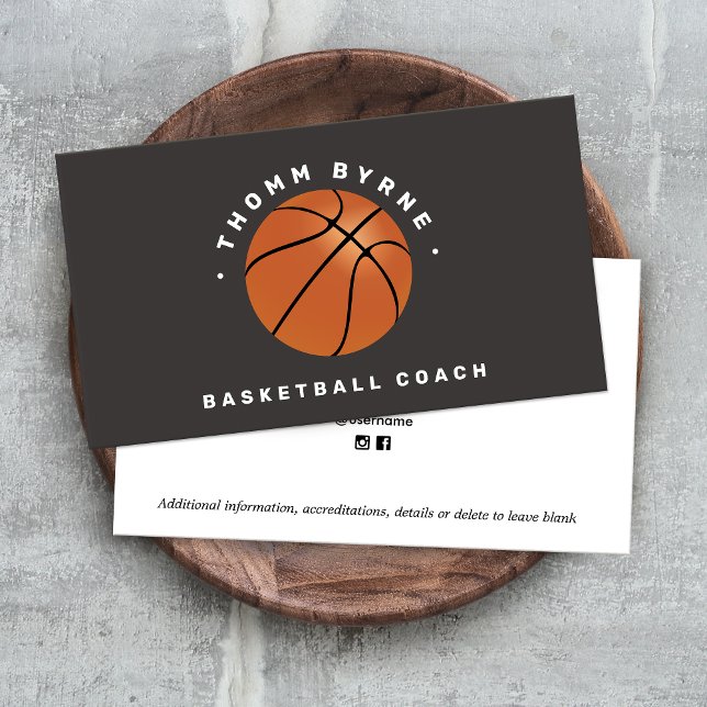 Basketball Coach  Business Card (Creator Uploaded)