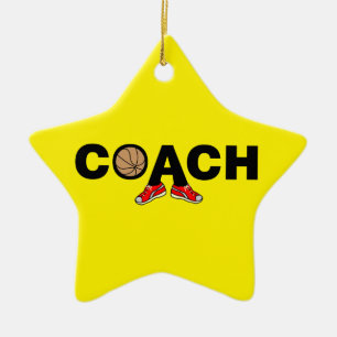 Basketball Coach Ceramic Ornament