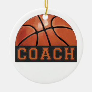 Basketball Coach Ceramic Ornament