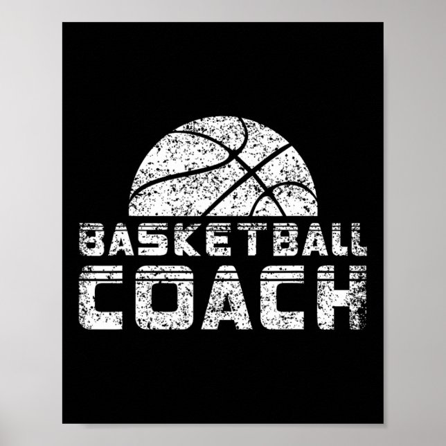 Basketball Coach Coaching Basketballer Trainer  Poster (Front)