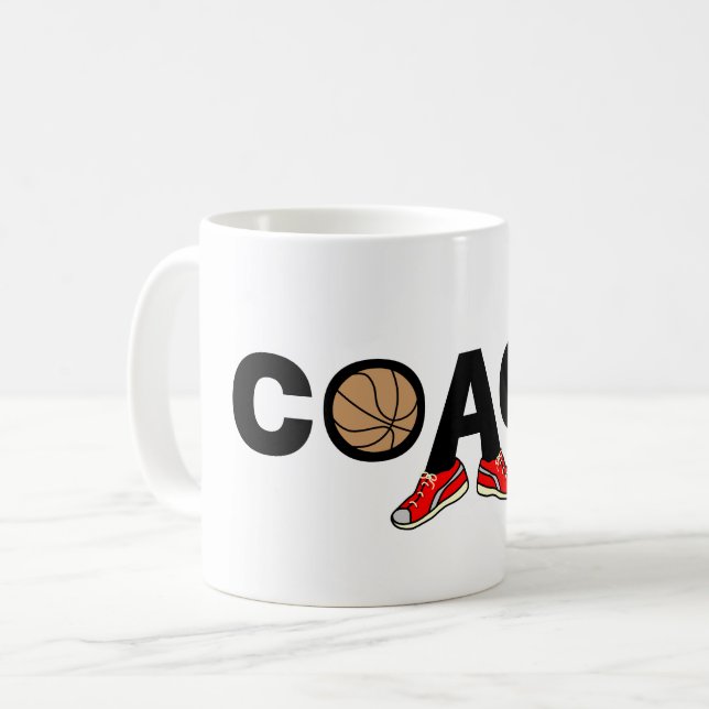 Basketball Coach Coffee Mug (Front Left)
