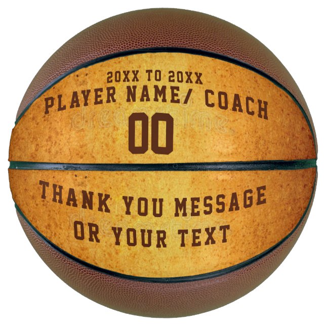 BASKETBALL COACH  CUSTOMISE Retro Vintage  (Front)