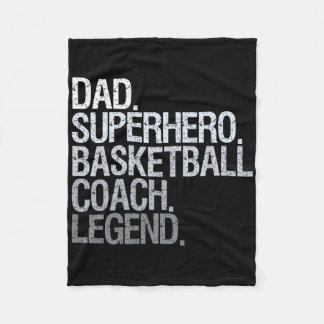 Basketball Coach Dad 1 Fleece Blanket