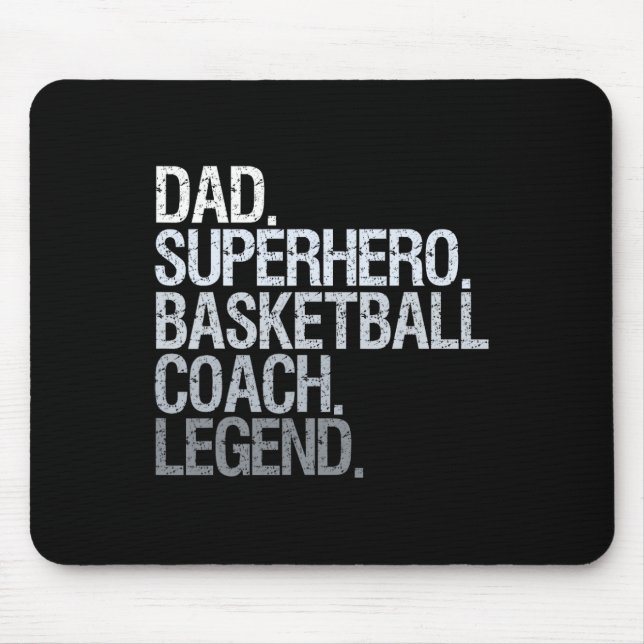 Basketball coach dad 1 mouse pad (Front)