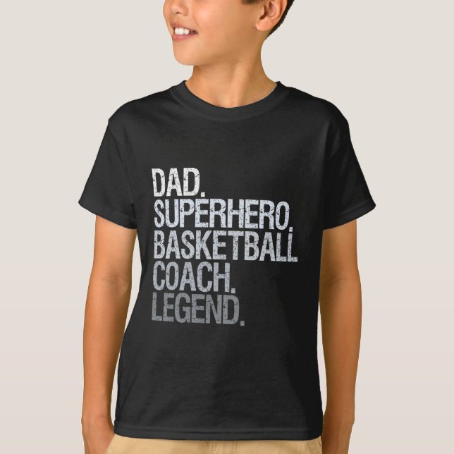 Basketball coach dad 1 T-Shirt (Front)