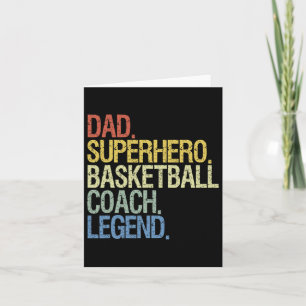 Basketball Coach Dad  Card