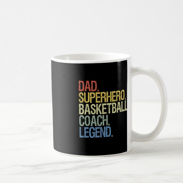 Basketball coach dad  coffee mug (Right)