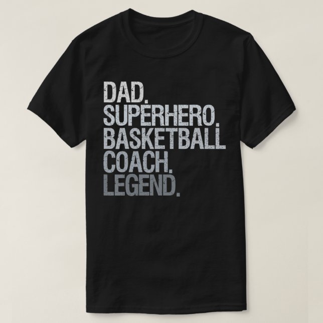 Basketball coach dad  T-Shirt (Design Front)