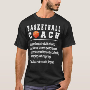 Basketball Coach Definition Basketball Coaching  T-Shirt