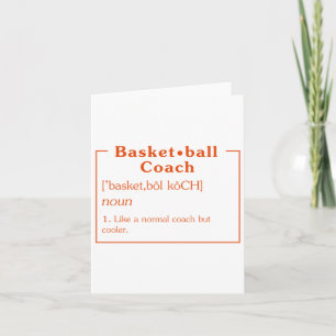 Basketball Coach Definition Basketball Shirt Baske Card