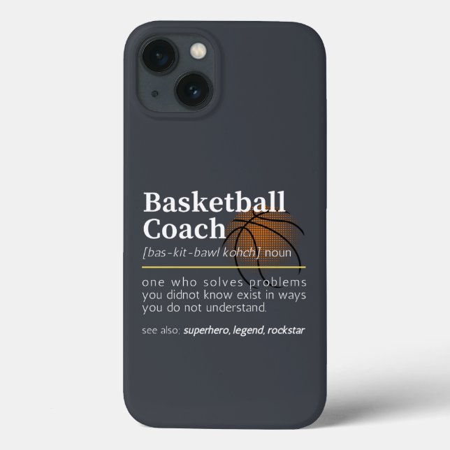 Basketball Coach Definition Case-Mate iPhone Case (Back)