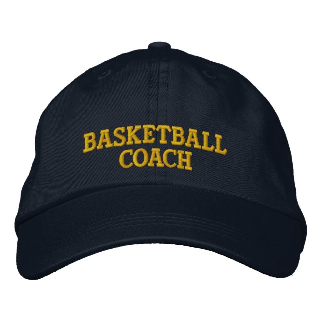 Basketball coach embroidered cap (Front)