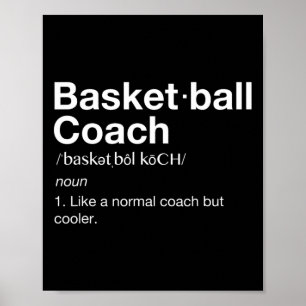 Basketball Coach  Gift Fun Basketball Definition T Poster