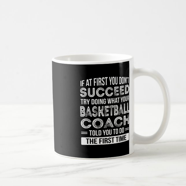 Basketball Coach Gift  Fun Thank You Gift Coffee Mug (Right)