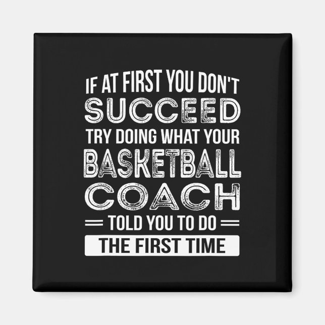 Basketball Coach Gift  Fun Thank You Gift Magnet (Front)