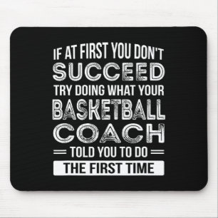 Basketball Coach Gift  Fun Thank You Gift Mouse Pad