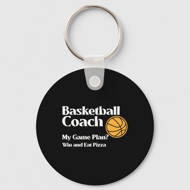 Basketball Coach  Key Ring (Front)