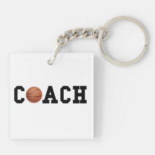 Basketball Coach Key Ring