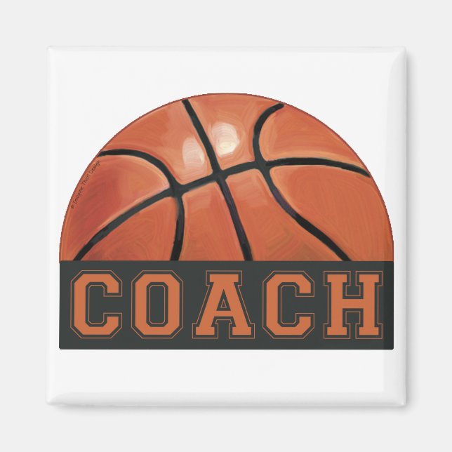 Basketball Coach Magnet (Front)